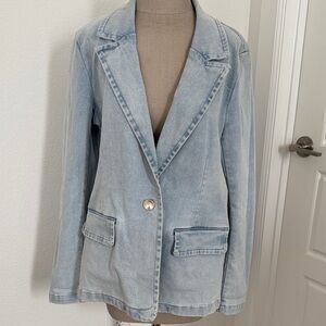 Bagatelle Light Blue Denim Blazer